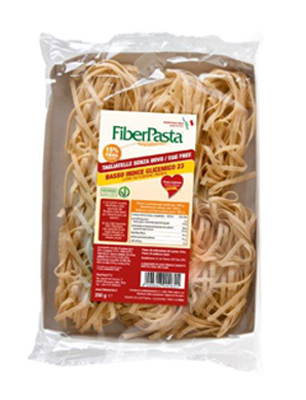 FIBERPASTA TAGLIATELLE SENZA UOVO BASSO CONTENUTO GLICEMICO  250 G - Parafarmacia Mostacciano
