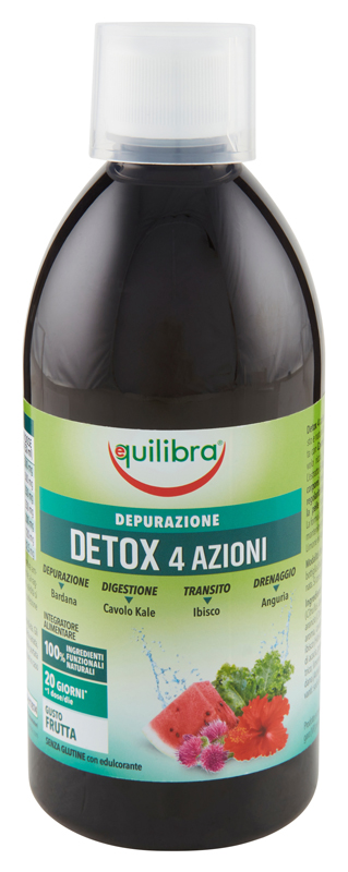 DETOX 4 AZIONI GUSTA FRUTTA 500 ML - Parafarmacia Mostacciano