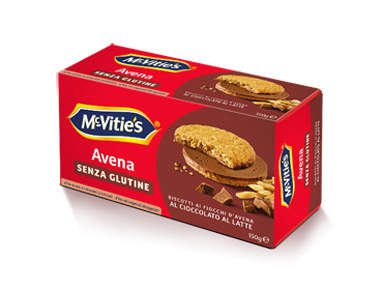 MC VITIE'S AVENA AL CIOCCOLATO AL LATTE SENZA GLUTINE 150 G - Parafarmacia Mostacciano