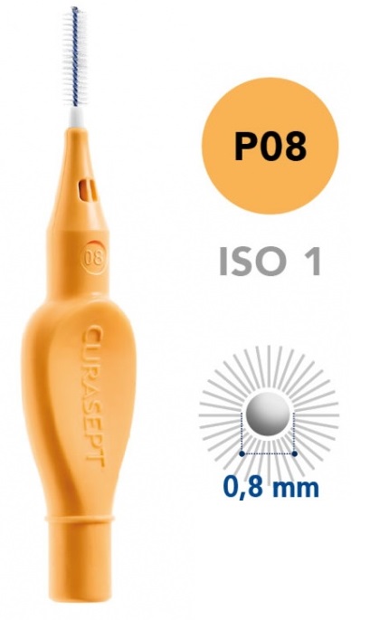 CURASEPT PROXI P08 ARANCIO CHIARO/TANGERINO 5 PEZZI - Parafarmacia Mostacciano