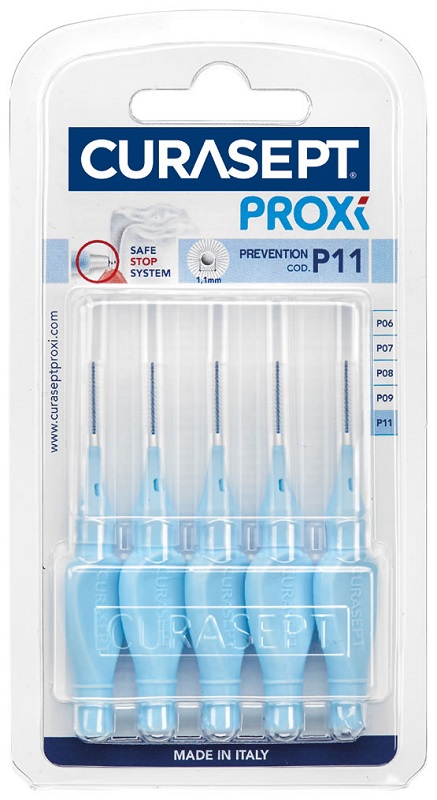 CURASEPT PROXI P11 AZZURRO/LIGHT BLUE 5 PEZZI - Parafarmacia Mostacciano