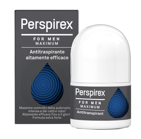 PERSPIREX FOR MEN MAXIMUM ANTITRASPIRANTE ROLL ON 20 ML - Parafarmacia Mostacciano