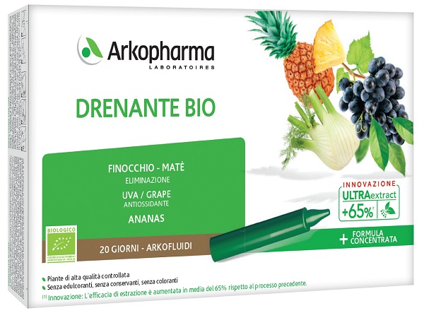 ARKOFLUIDI ULTRA SUONI DRENANTE BIO 20 FIALE - Parafarmacia Mostacciano