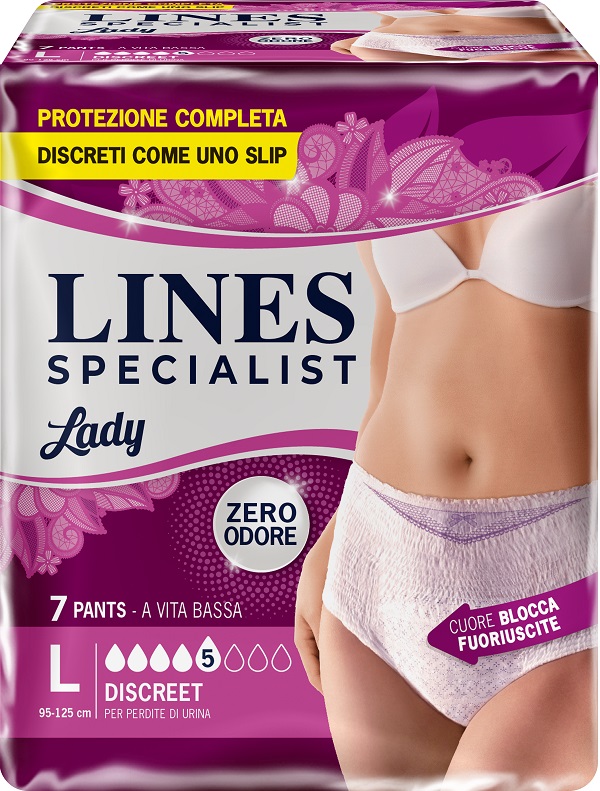 LINES SPECIALIST PANTS DISCREET L FARMA 7 PEZZI - Parafarmacia Mostacciano
