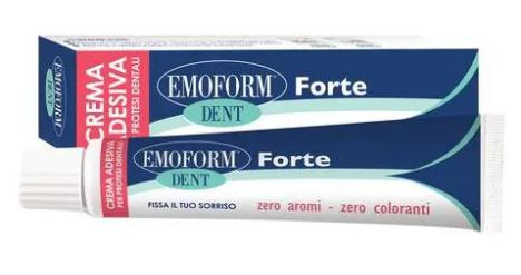 CREMA ADESIVA EMOFORM DENT FORTE PER PROTESI DENTALI 70 G - Parafarmacia Mostacciano