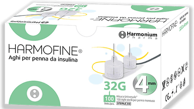 AGO HARMOFINE PENNA DA INSULINA GAUGE 32 4MM 100 PEZZI - Parafarmacia Mostacciano