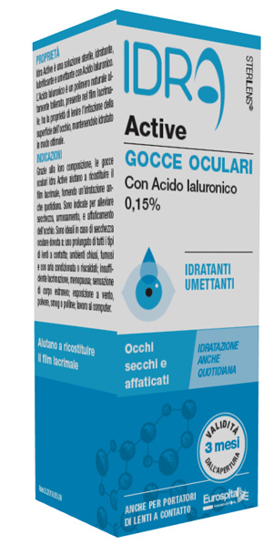GOCCE OCULARI STERILENS IDRA ACTIVE 10 ML CON ACIDO IALURONICO 0,15% - Parafarmacia Mostacciano