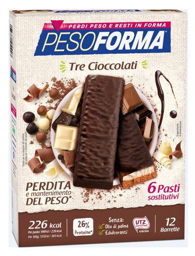 PESOFORMA BARR 3 CIOCCOLATI 372 G - Parafarmacia Mostacciano