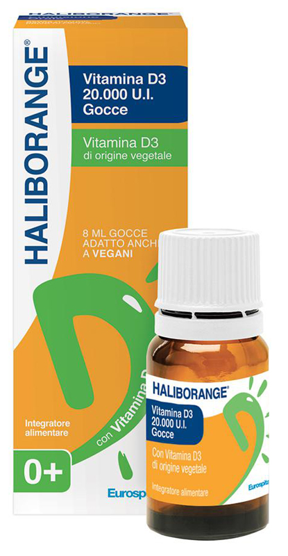 HALIBORANGE VITAMINA D3 20000 UI GOCCE 8 ML - Parafarmacia Mostacciano