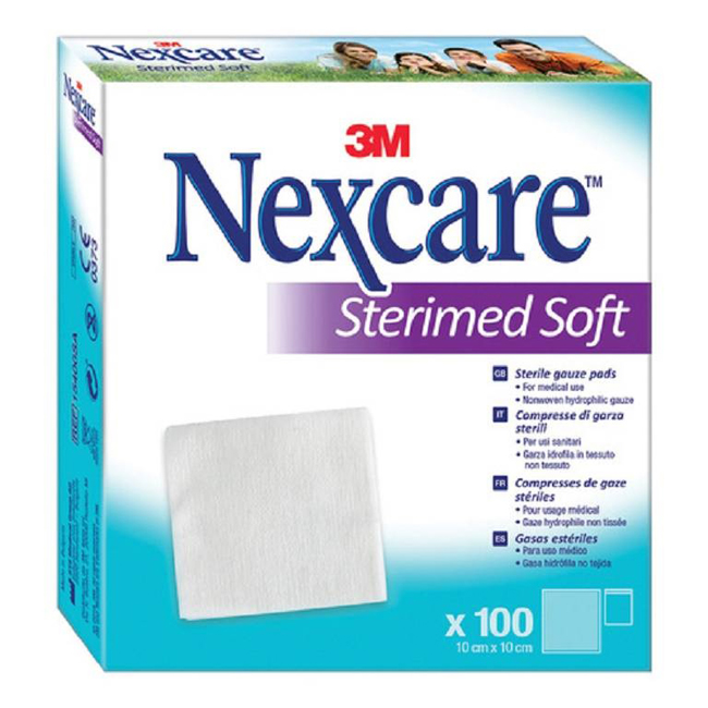 GARZA COMPRESSA STERIMED SOFT IN TESSUTO NON TESSUTO STERILE 10X10CM 100 PEZZI MULTILINGUAL - Parafarmacia Mostacciano