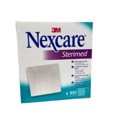 GARZA COMPRESSA STERIMED NEXCARE IN COTONE IDROFILO 20 FILI MULTILINGUAL 100 PEZZI - Parafarmacia Mostacciano