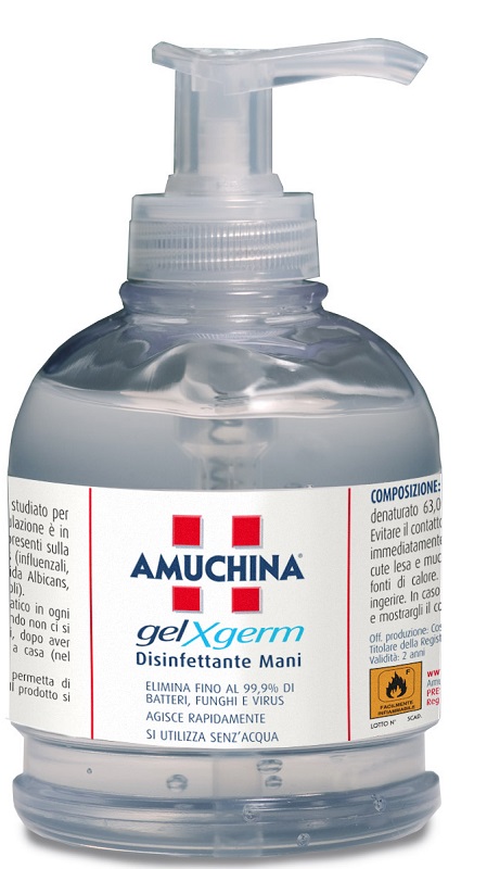 AMUCHINA GEL X-GERM DISINFETTANTE MANI 250 ML - Parafarmacia Mostacciano