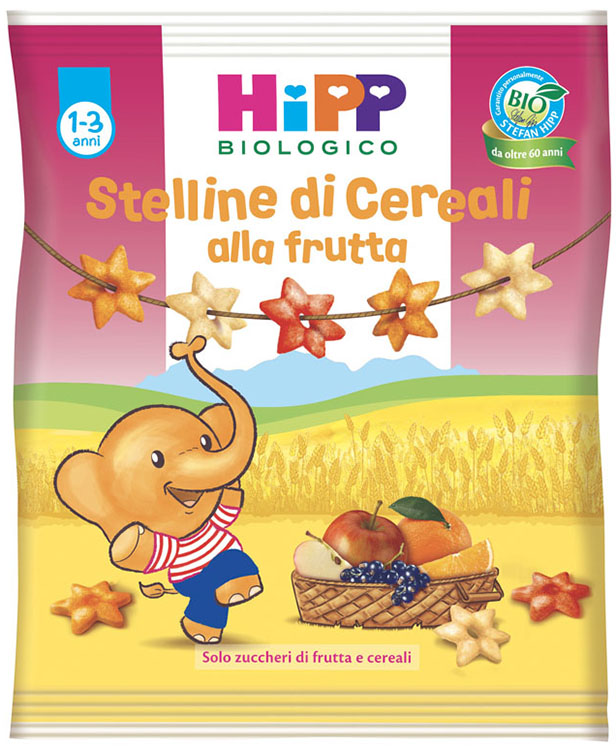 HIPP BIO STELLINE DI CEREALI ALLA FRUTTA 30 G - Parafarmacia Mostacciano