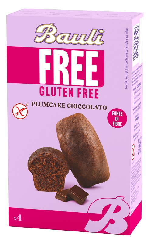 BAULI FREE PLUMCAKE CIOCCOLATO 4 PEZZI DA 33 G - Parafarmacia Mostacciano
