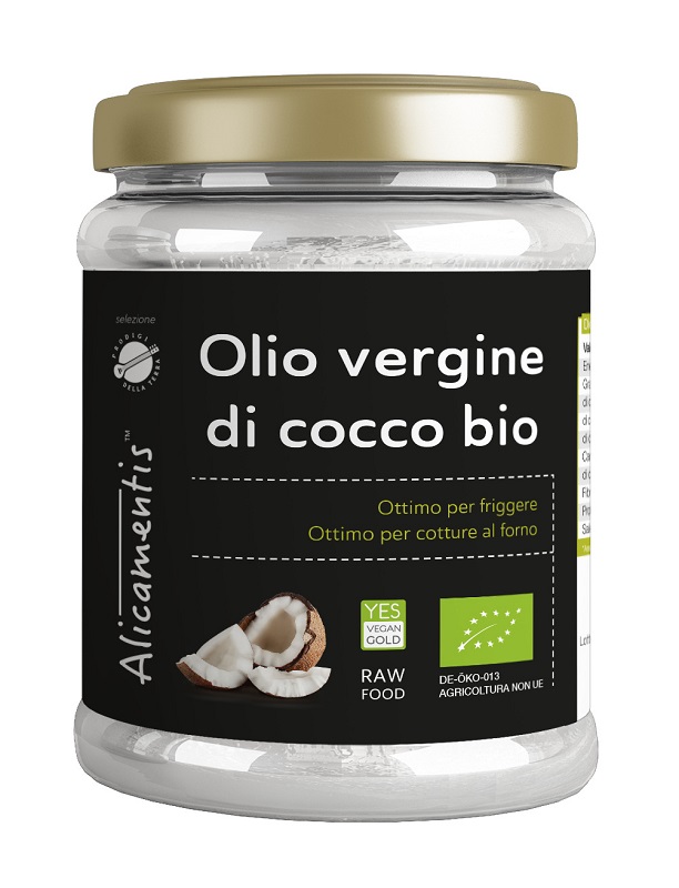 OLIO VERGINE DI COCCO BIO 500 ML ALICAMENTIS - Parafarmacia Mostacciano