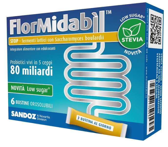 FLORMIDABIL STOP 6 BUSTINE CON STEVIA - Parafarmacia Mostacciano