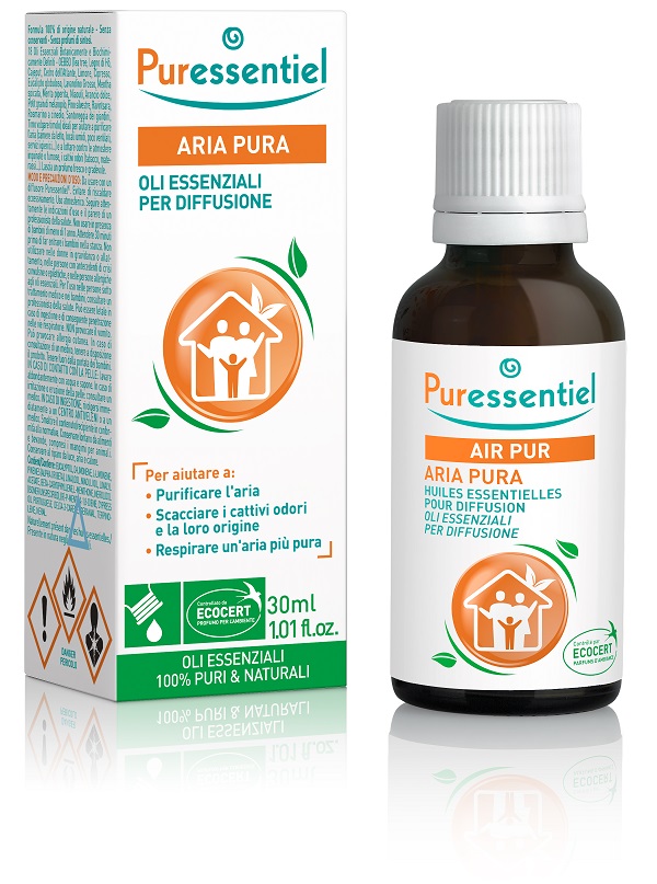 PURESSENTIEL MISCELA PER DIFFUSIONE ARIA PURA CERTIFICATA ECOCERT 30 ML - Parafarmacia Mostacciano