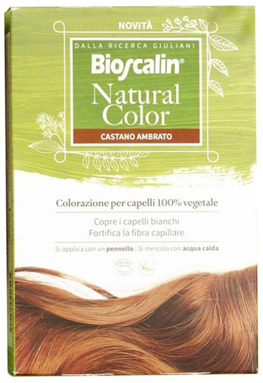 BIOSCALIN NATURAL COLOR CASTANO AMBRATO 70 G - Parafarmacia Mostacciano
