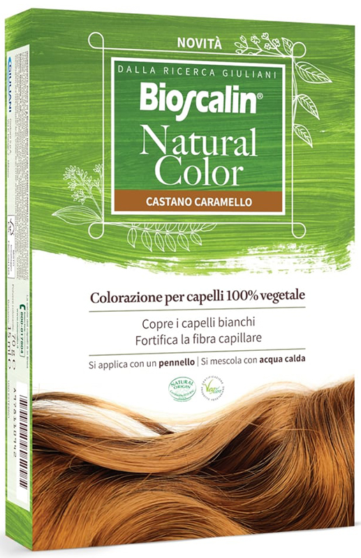 BIOSCALIN NATURAL COLOR CASTANO CARAMELLO 70 G - Parafarmacia Mostacciano