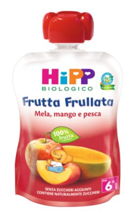 HIPP BIO FRUTTA FRULLATA MELA/MANGO/PESCA 90 G - Parafarmacia Mostacciano