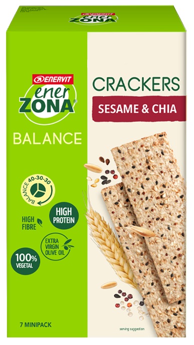 ENERZONA CRACKERS SESAME & CHIA 25 G - Parafarmacia Mostacciano