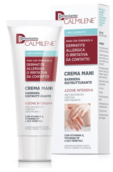 DERMOVITAMINA CALMILENE CREMA MANI BARRIERA RISTRUTTURANTE AZIONE INTENSIVA PER DERMATITE ALLERGICA O IRRITATIVA DA CONTATTO 75 ML - Parafarmacia Mostacciano