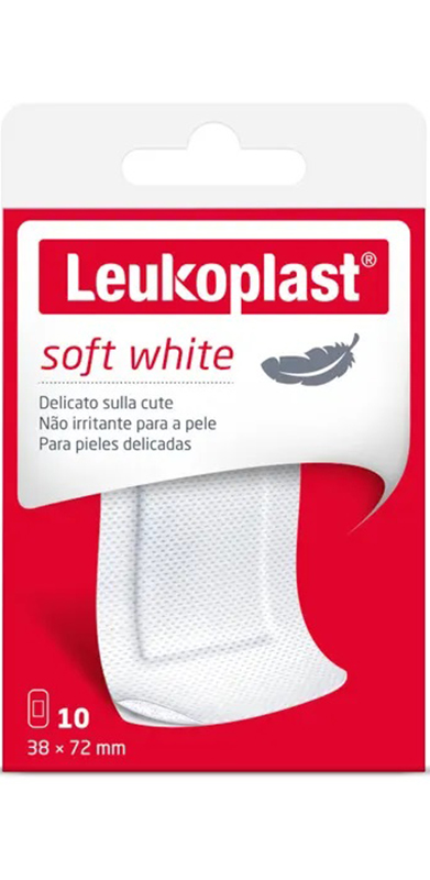 LEUKOPLAST SOFT WHITE 72 X 38 CM 10 PEZZI - Parafarmacia Mostacciano