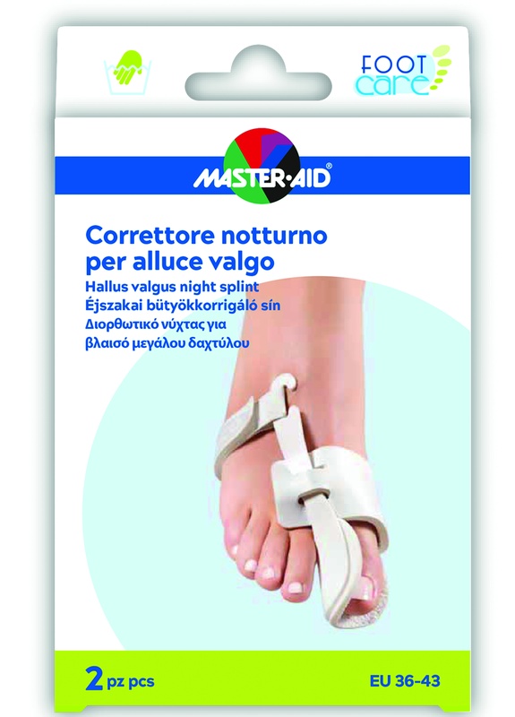 MASTER-AID FOOT CARE CORRETTORE NOTTE ALLUCE VALGO EU 36-43 2 PEZZI - Parafarmacia Mostacciano