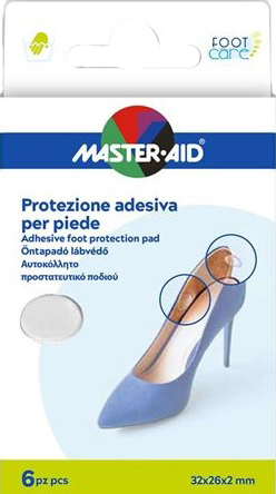 MASTER-AID FOOT CARE PROTEZIONE GEL ADESIVA 6 PEZZI - Parafarmacia Mostacciano