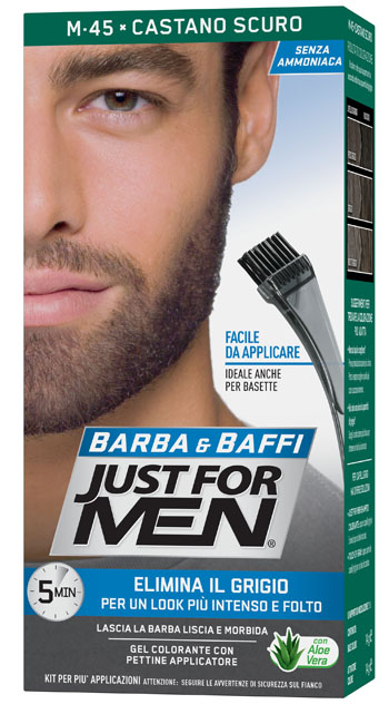 JUST FOR MEN BARBA & BAFFI M45 CASTANO SCURO 51 G - Parafarmacia Mostacciano