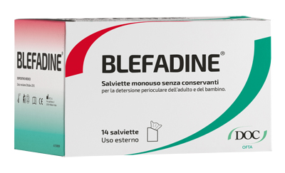 BLEFADINE 14 SALVIETTE MONOUSO PER DETERSIONE PERIOCULARE - Parafarmacia Mostacciano