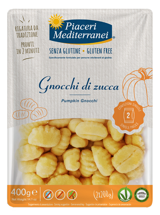 PIACERI MEDITERRANEI GNOCCHI DI ZUCCA 400 G - Parafarmacia Mostacciano