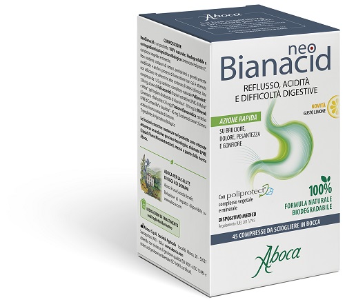 NEOBIANACID 45 COMPRESSE LIMONE - Parafarmacia Mostacciano