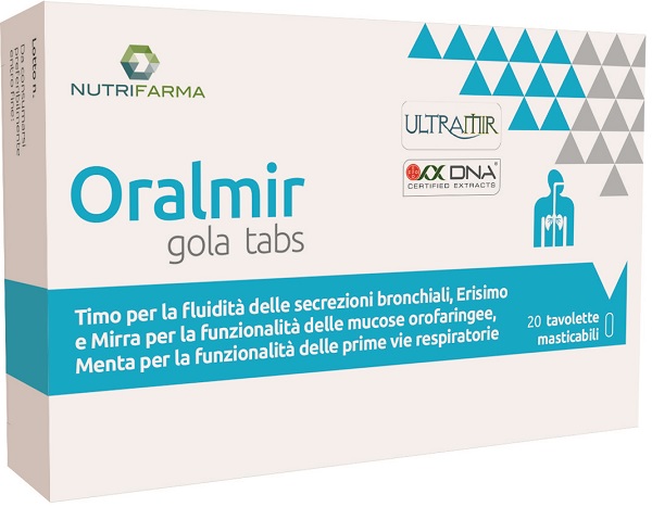 ORALMIR GOLA TABS 20 COMPRESSE - Parafarmacia Mostacciano