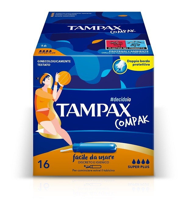 TAMPAX COMPAK ASSORBENTE INTERNO SUPER PLUS 16 PEZZI - Parafarmacia Mostacciano