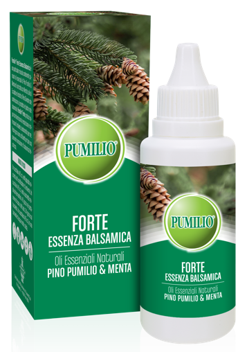 PUMILIO FORTE ESSENZA BALSAMICA OLI ESSENZIALI NATURALI PINO PUMILIO & MENTA 40 ML - Parafarmacia Mostacciano