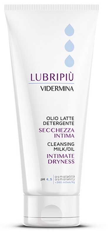 VIDERMINA LUBRIPIU' OLIO LATTE DETERGENTE SECCHEZZA INTIMA 200 ML - Parafarmacia Mostacciano