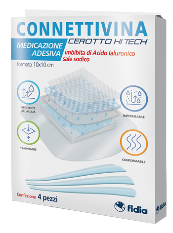 CEROTTO CONNETTIVINA HITECH 10 X 10 CM 4 PEZZI - Parafarmacia Mostacciano