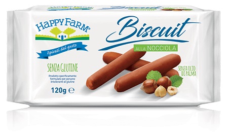 HAPPY FARM BISCUIT NOCCIOLA 120 G - Parafarmacia Mostacciano