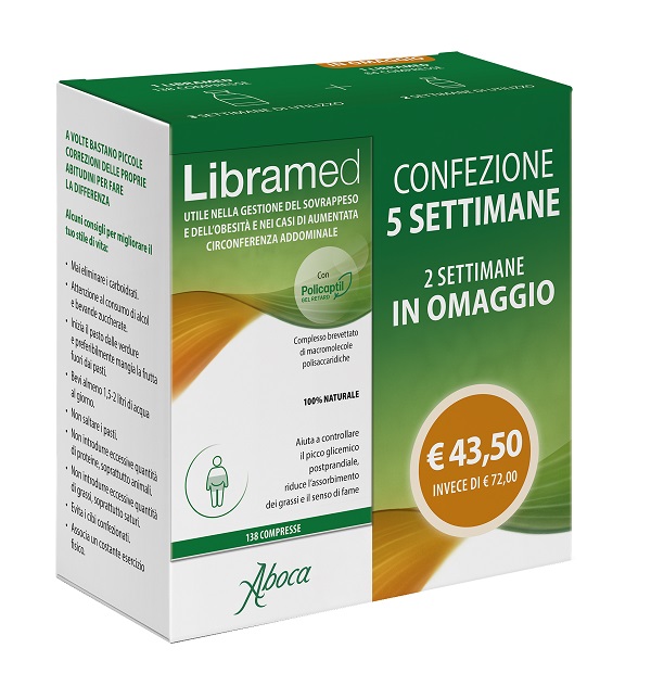 LIBRAMED TRATTAMENTO 5 SETTIMANE 138 + 84 COMPRESSE - Parafarmacia Mostacciano