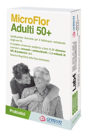 MICROFLOR ADULTI 50+ 30 CAPSULE - Parafarmacia Mostacciano