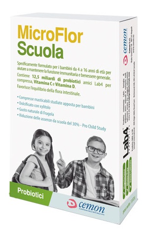 MICROFLOR SCUOLA 30 CAPSULE MASTICABILI - Parafarmacia Mostacciano