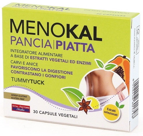 MENOKAL PANCIA PIATTA TUMMY TUCK 30 CAPSULE - Parafarmacia Mostacciano