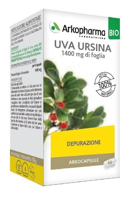 ARKO CAPSULE UVA URSINA BIO 45 CAPSULE - Parafarmacia Mostacciano