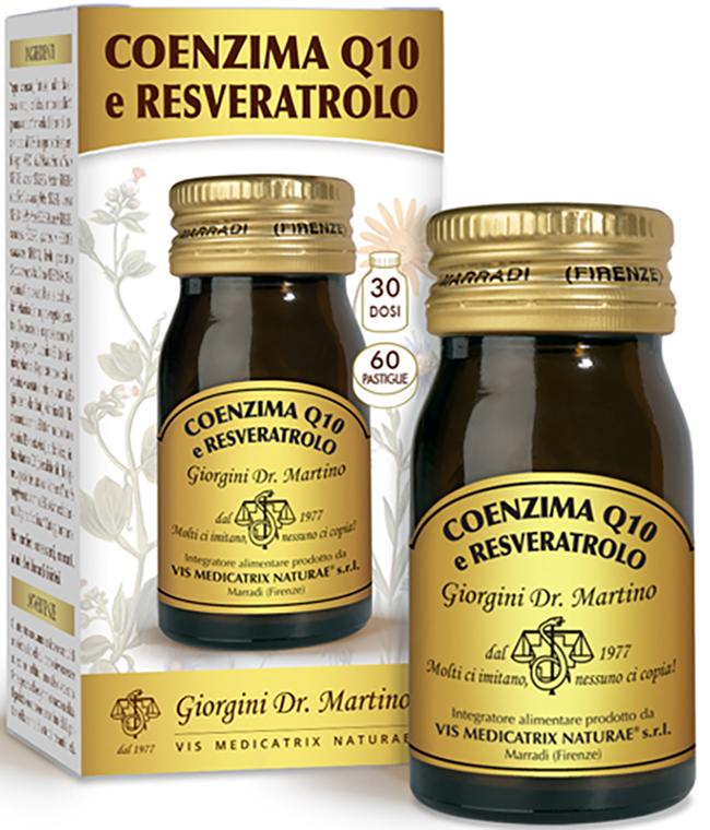COENZIMA Q10+RESVERATROLO 60 PASTIGLIE DA 500 MG - Parafarmacia Mostacciano