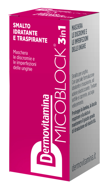 DERMOVITAMINA MICOBLOCK 3 IN 1 SMALTO IDRATANTE E TRASPIRANTE FUCSIA 5 ML - Parafarmacia Mostacciano