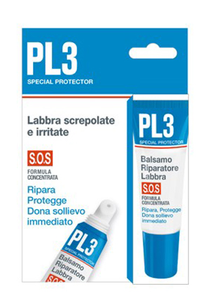 PL3 BALSAMO RIPARATORE LABBRA SOS CON ASTUCCIO 7,5 ML - Parafarmacia Mostacciano
