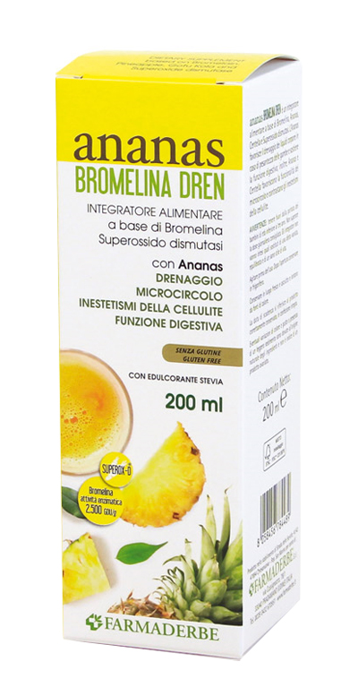 ANANAS BROMELINA DREN 200 ML - Parafarmacia Mostacciano
