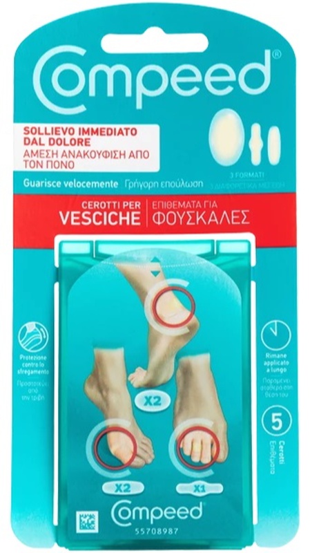 COMPEED CEROTTI PER VESCICHE MISTO 5 PEZZI - Parafarmacia Mostacciano