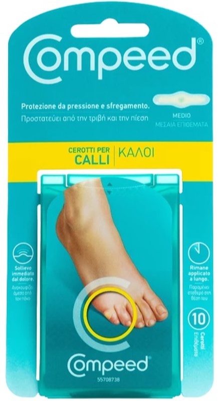 COMPEED CEROTTI PER CALLI MEDIO 10 PEZZI - Parafarmacia Mostacciano